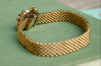 Victorian Seed Pearl & Mesh Slide Bracelet