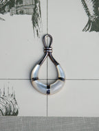 Vintage Mother of Pearl Inlay Knot Pendant