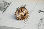 Vintage Stephen Dweck Abalone & Rock Crystal Doublet Ring