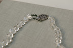 Vintage Rock Crystal Graduated Faceted Beaded Necklace