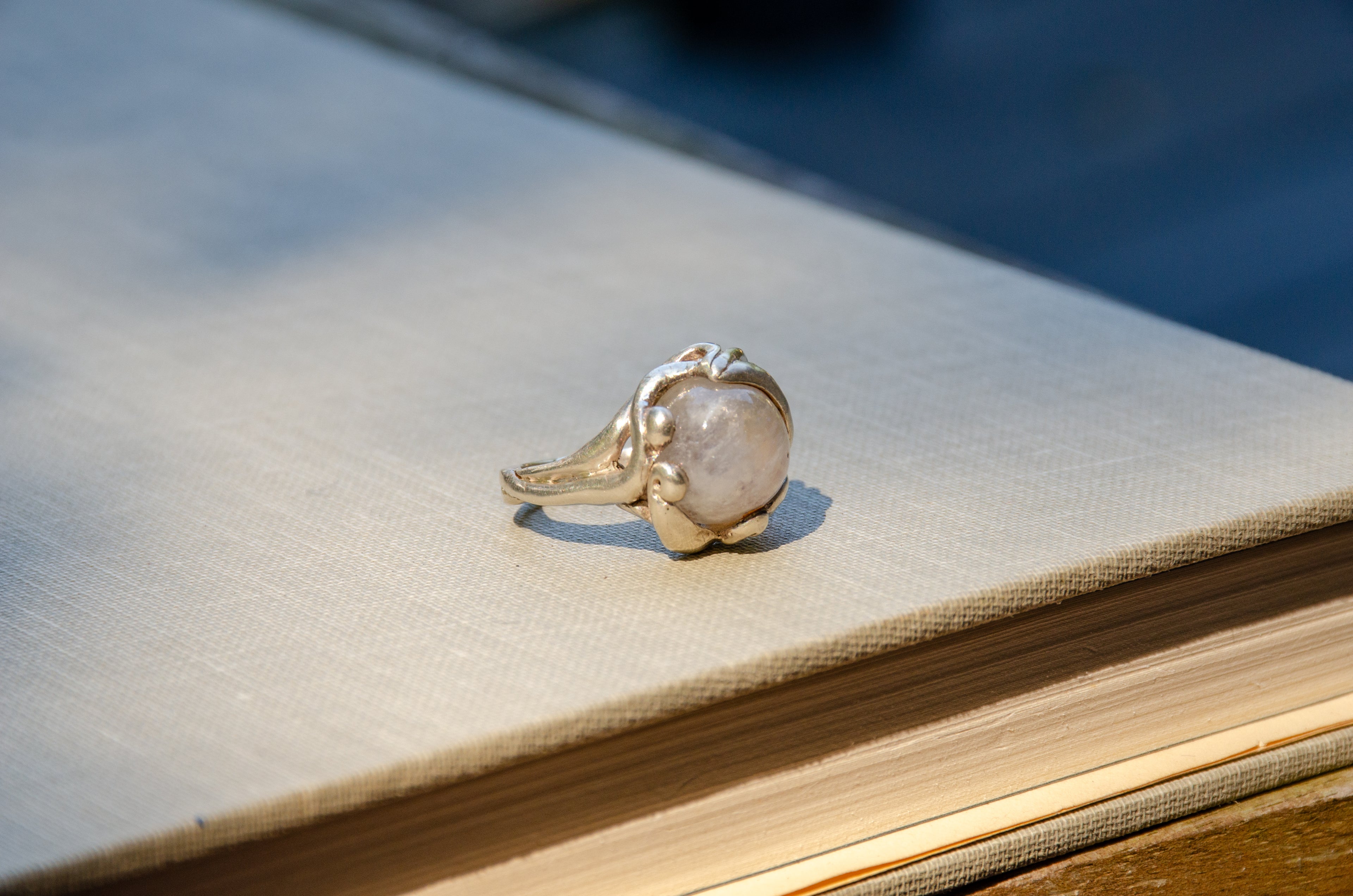 Art Nouveau Revival Moonstone Ring