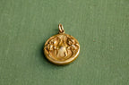 Art Nouveau Iris Repoussé Locket