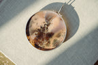 Vintage Dendritic Agate Disc Pendant